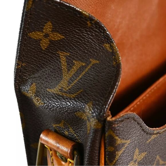 AUTHENTIC LOUIS VUITTON CARTOUCHIERE GM SHOULDER/CROSSBODY BAG PURSE MONOGRAM - Picture 8 of 10